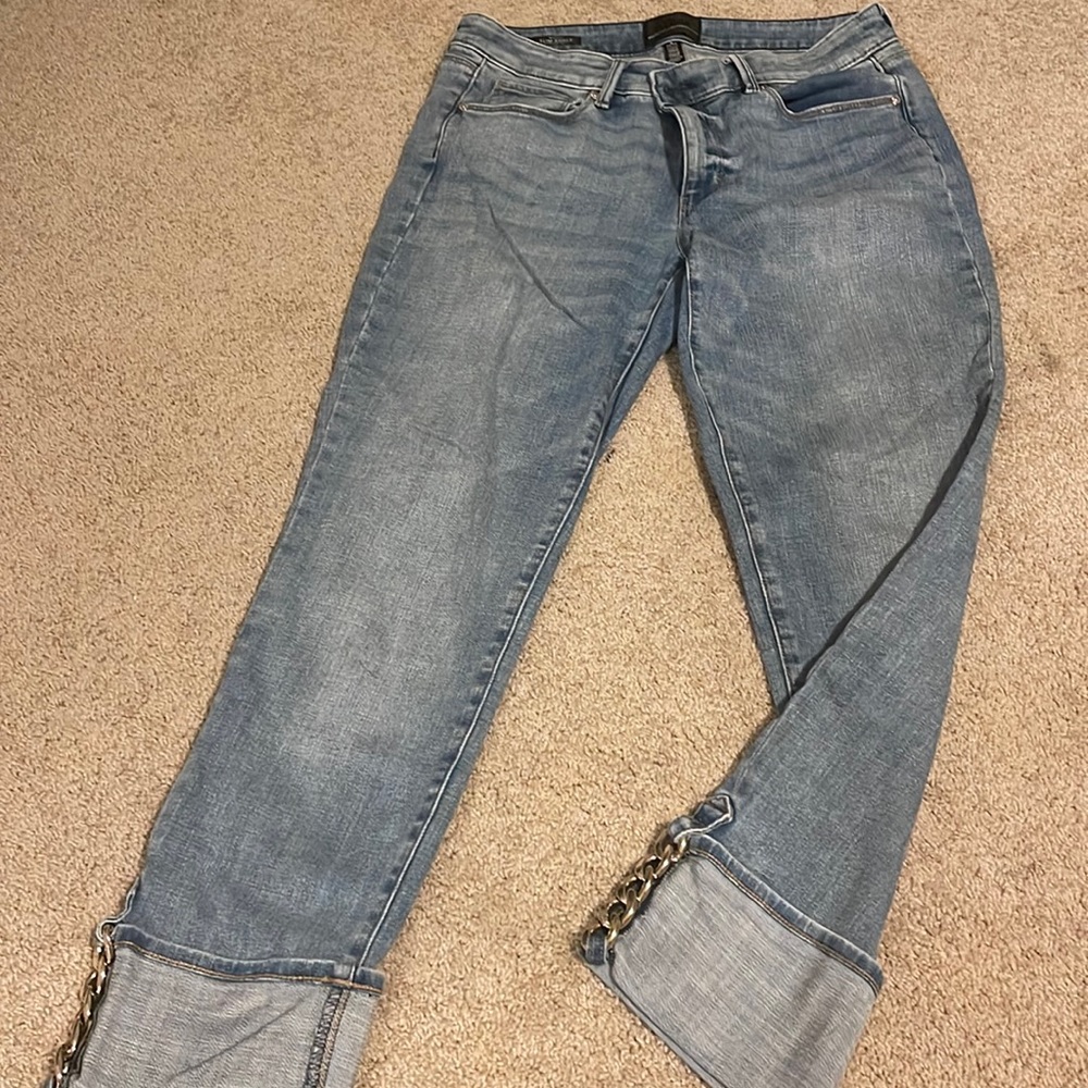 White House Black Market mid rise slim ankle crop pants